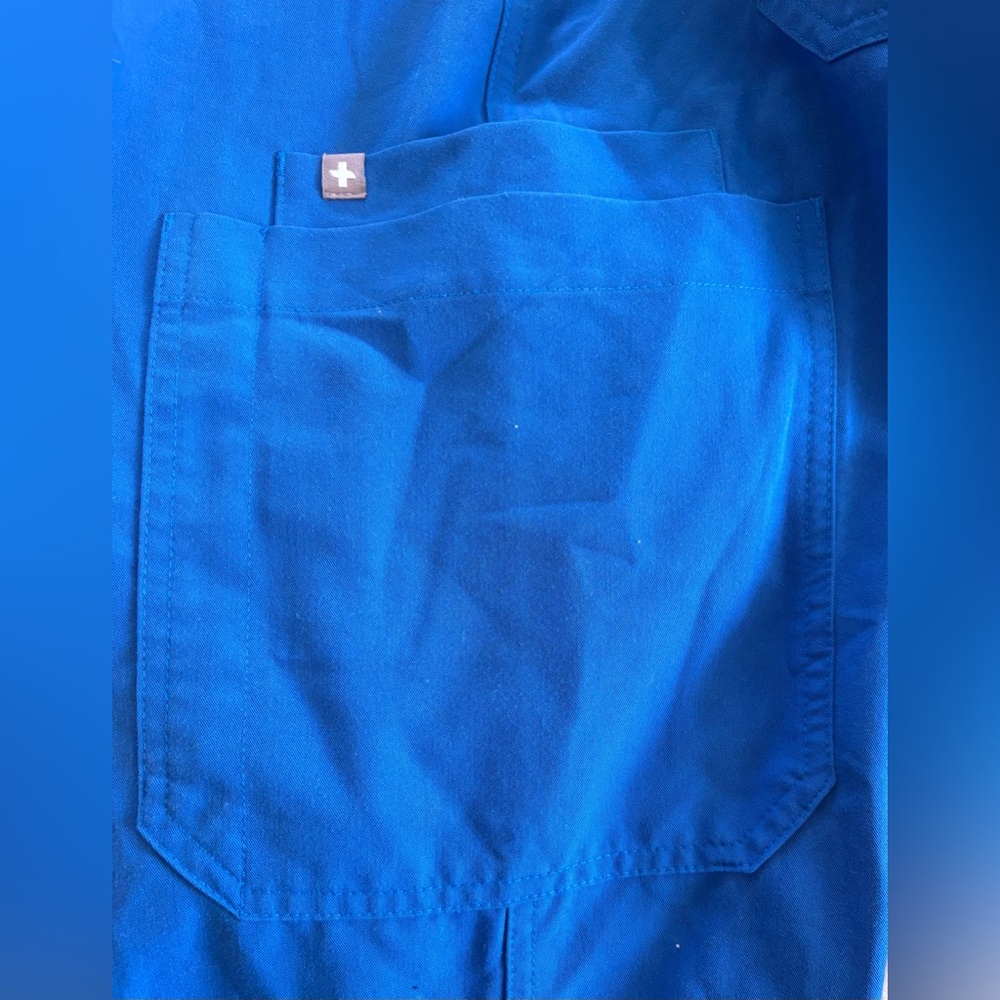 FIGS Women’s Straight-Leg Scrub Pants TW2000P – Royal Blue – Size M petite - Picture 7 of 9
